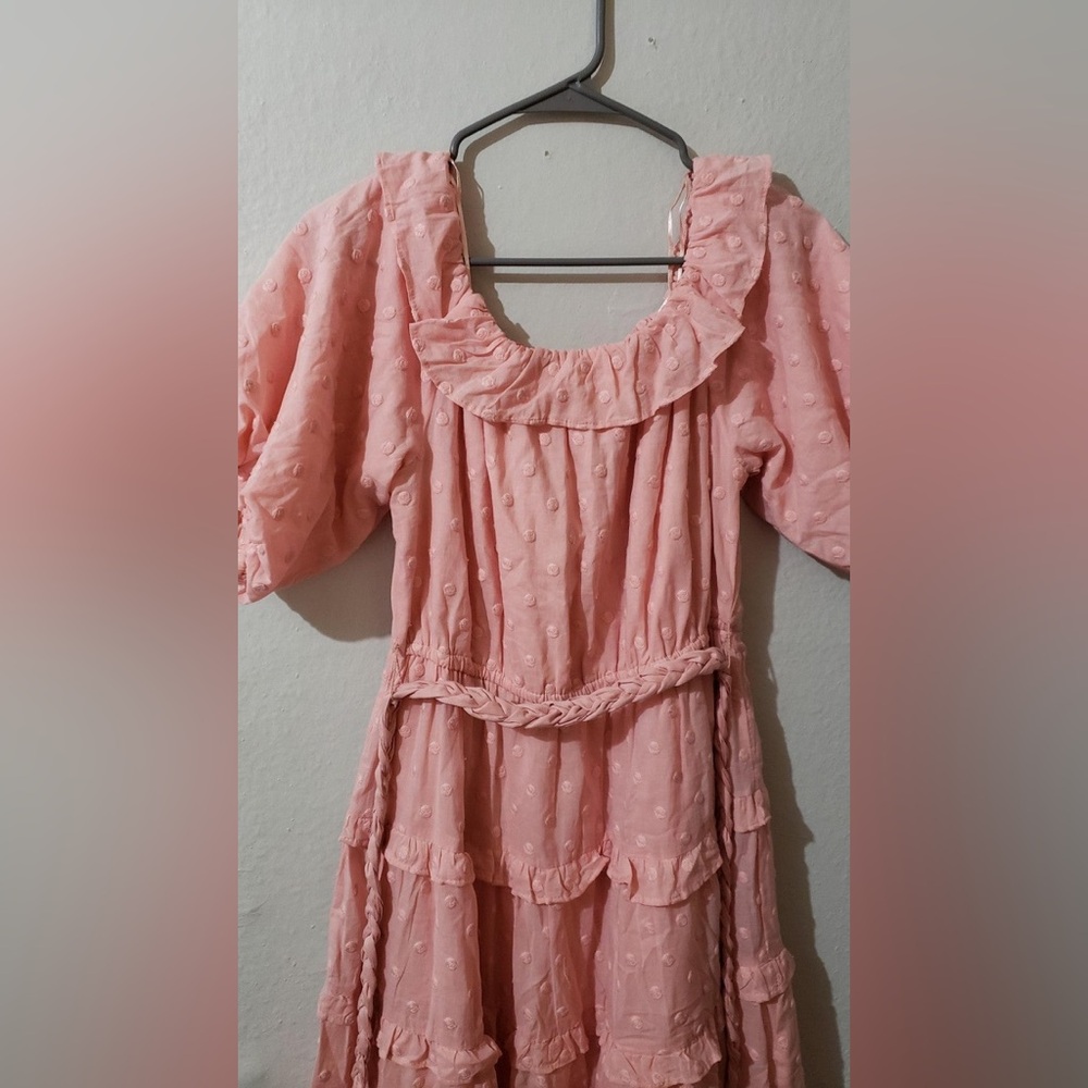 Chelsea & Violet Pink Ruffled Dress - Picture 6 of 7